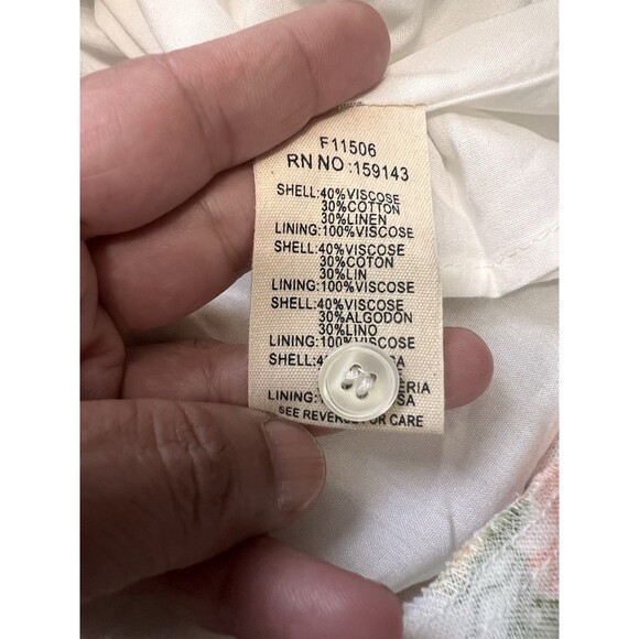 NWT Frnch Paris Floral Midi Sundress Vacation Beach Summer Dress Size Small - Picture 8 of 10